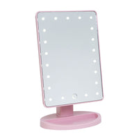 Impressions Vanity Touch LED Mini Vanity Makeup Mirror in Pink