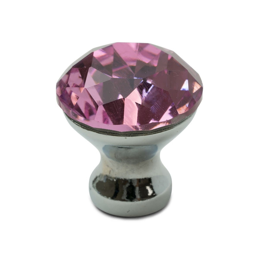 Crystal Lux Drawer Knobs in Princess Pink