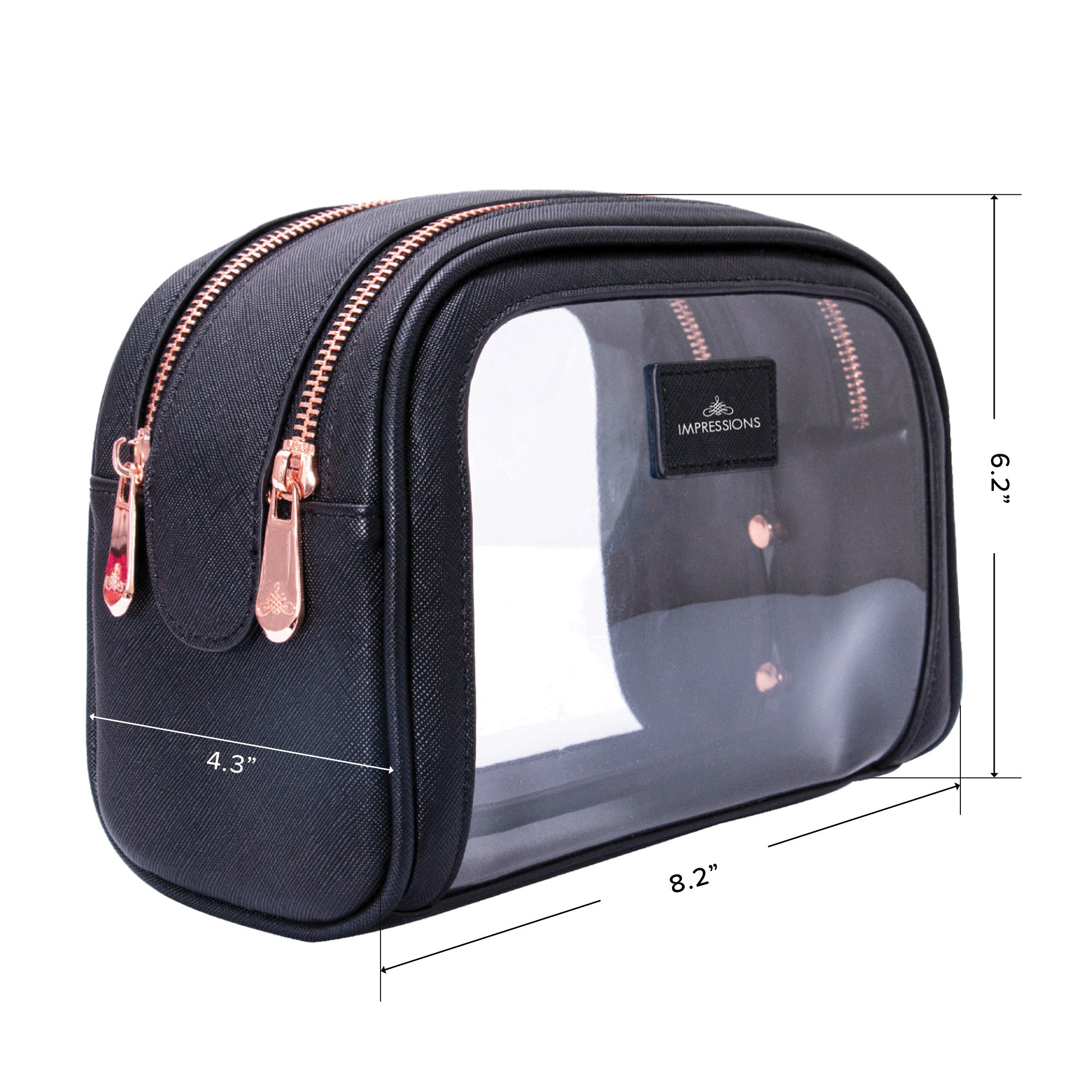 Monaco Double Zipper Cosmetic Case