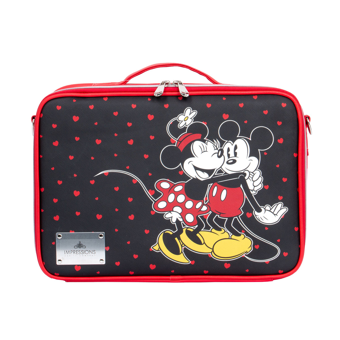 Minnie and Mickey Makeup Carry Case with Adjustable Dividers