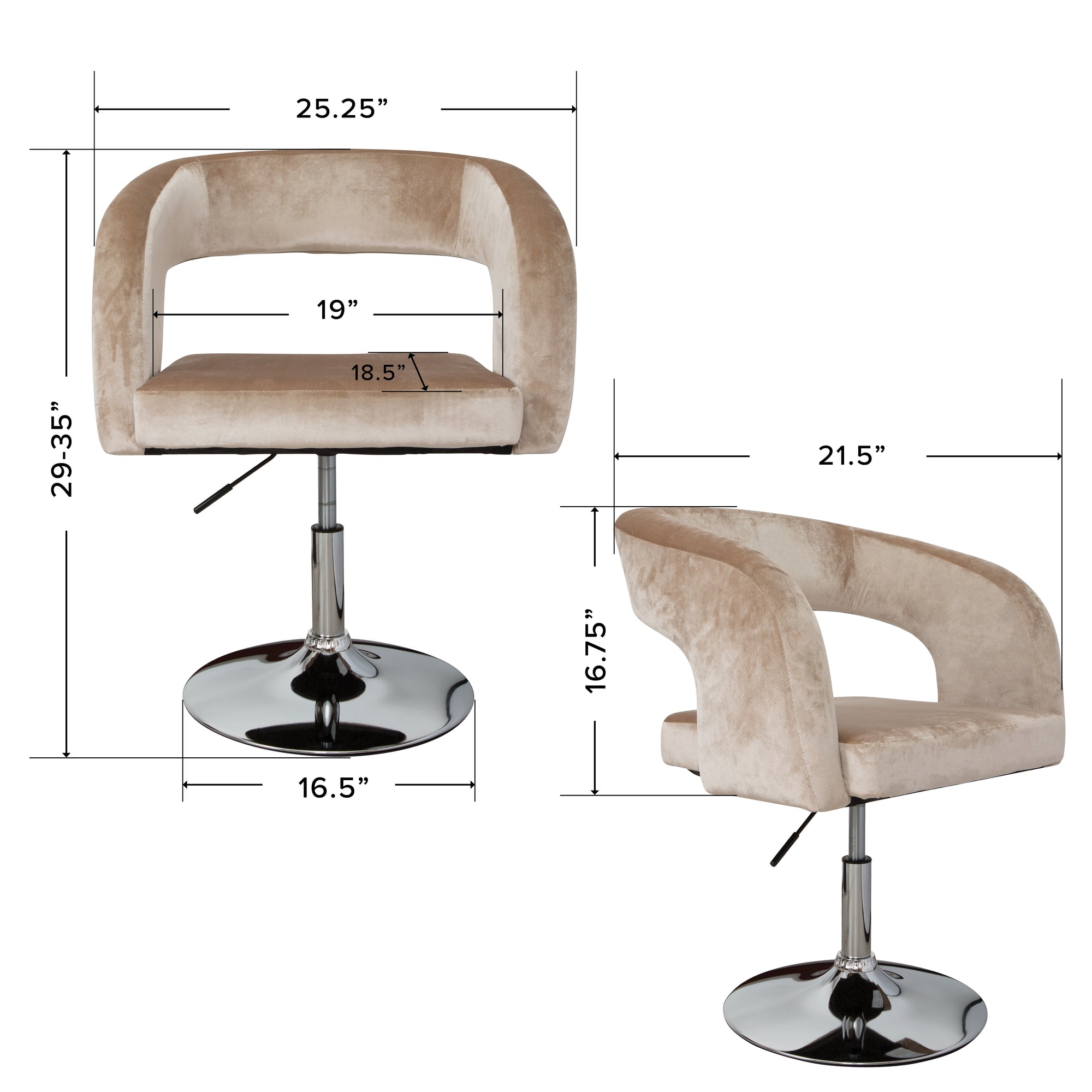 Ronni Modern Vanity Chair