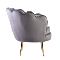 Isabella Channel Tufted Vanity Armchair