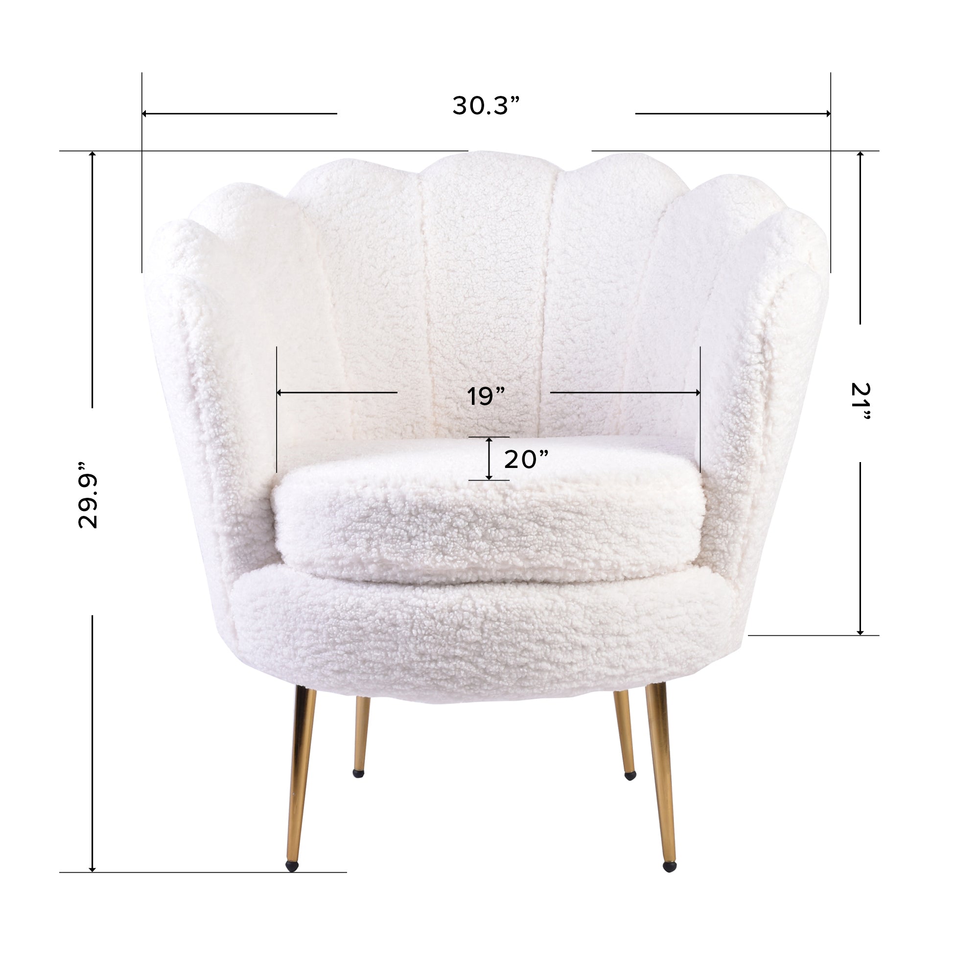 Isabella Channel Tufted Vanity Armchair