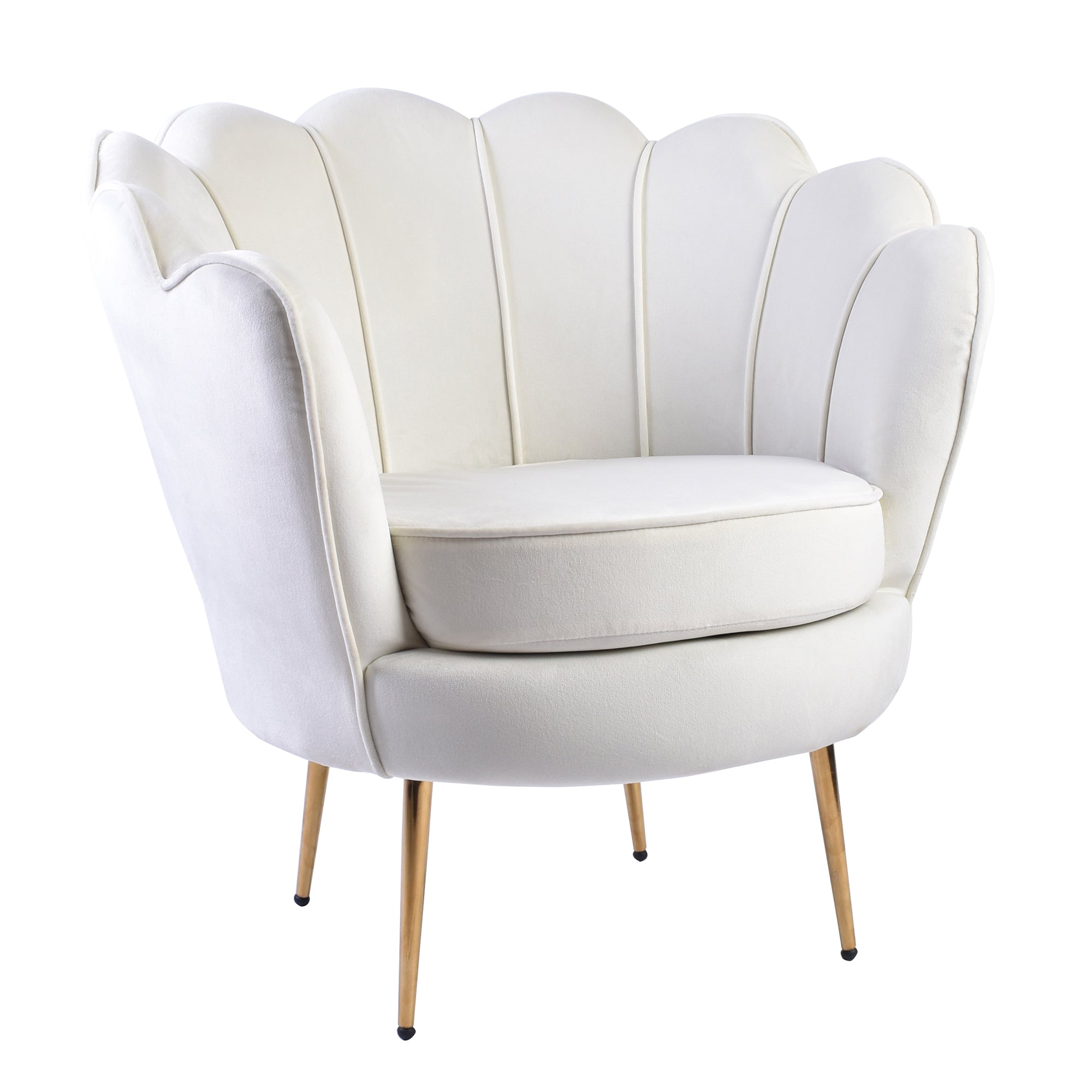 Isabella Channel Tufted Vanity Armchair