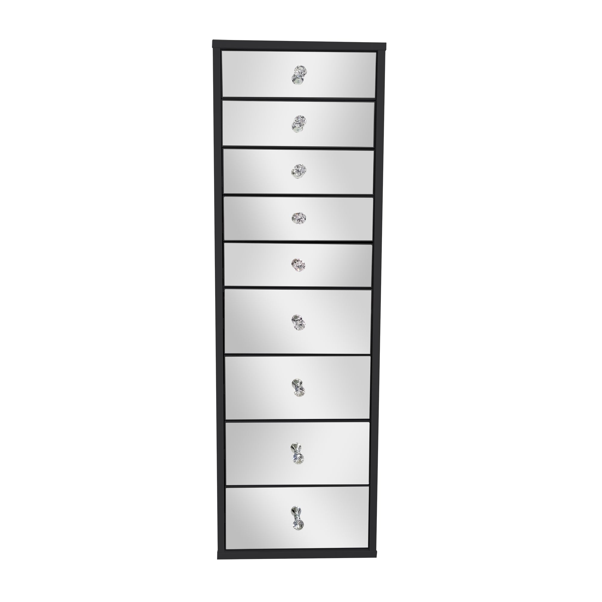 SlayStation® Mirrored 9-Drawers Vanity Storage Unit