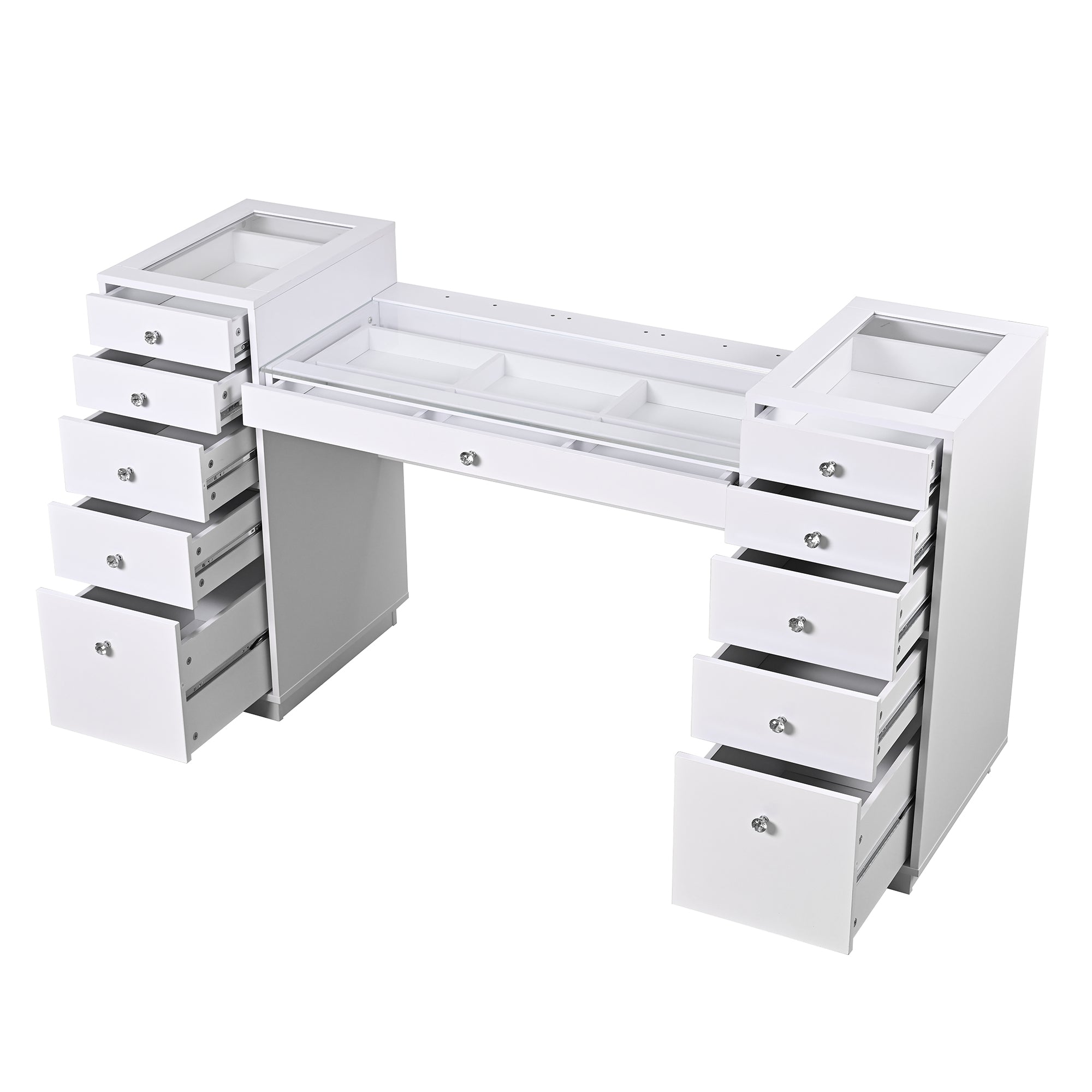 SlayStation® Odette Vanity Table with Top Display Drawers