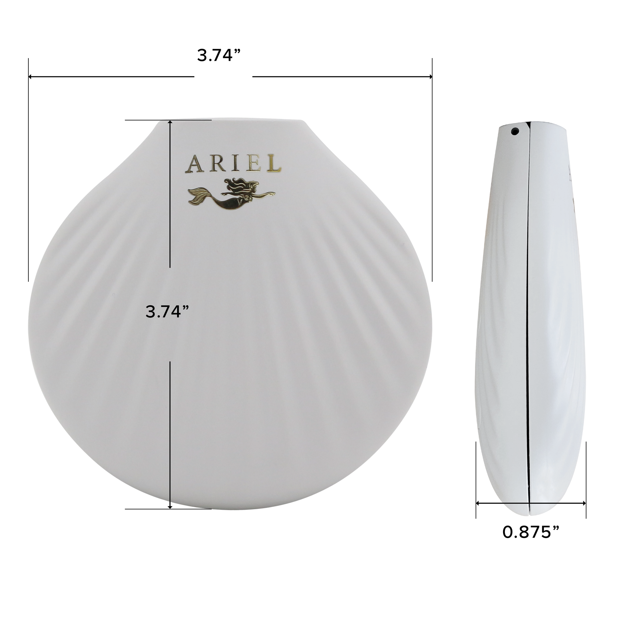 Ariel Seashell Compact Mirror