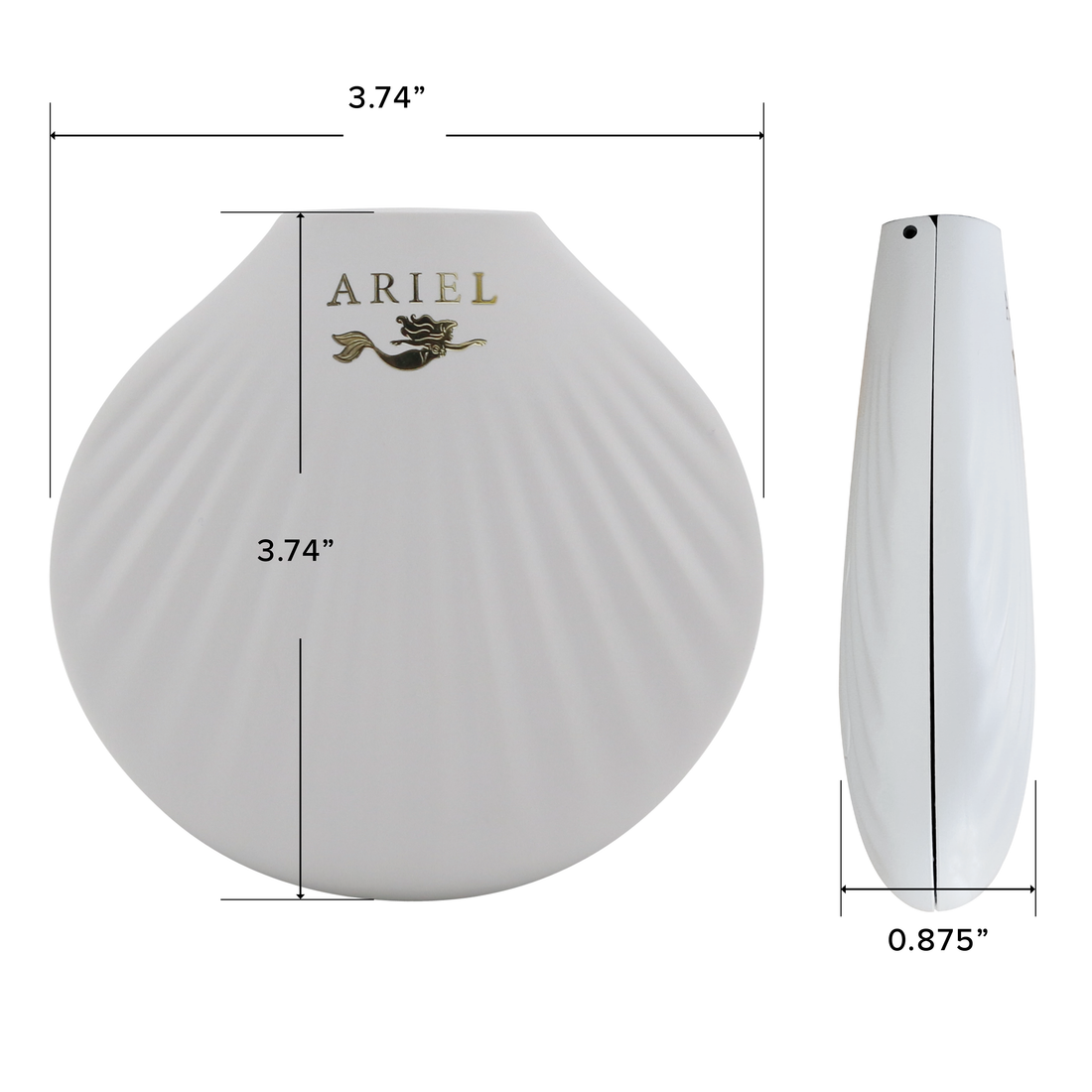 Ariel Seashell Compact Mirror