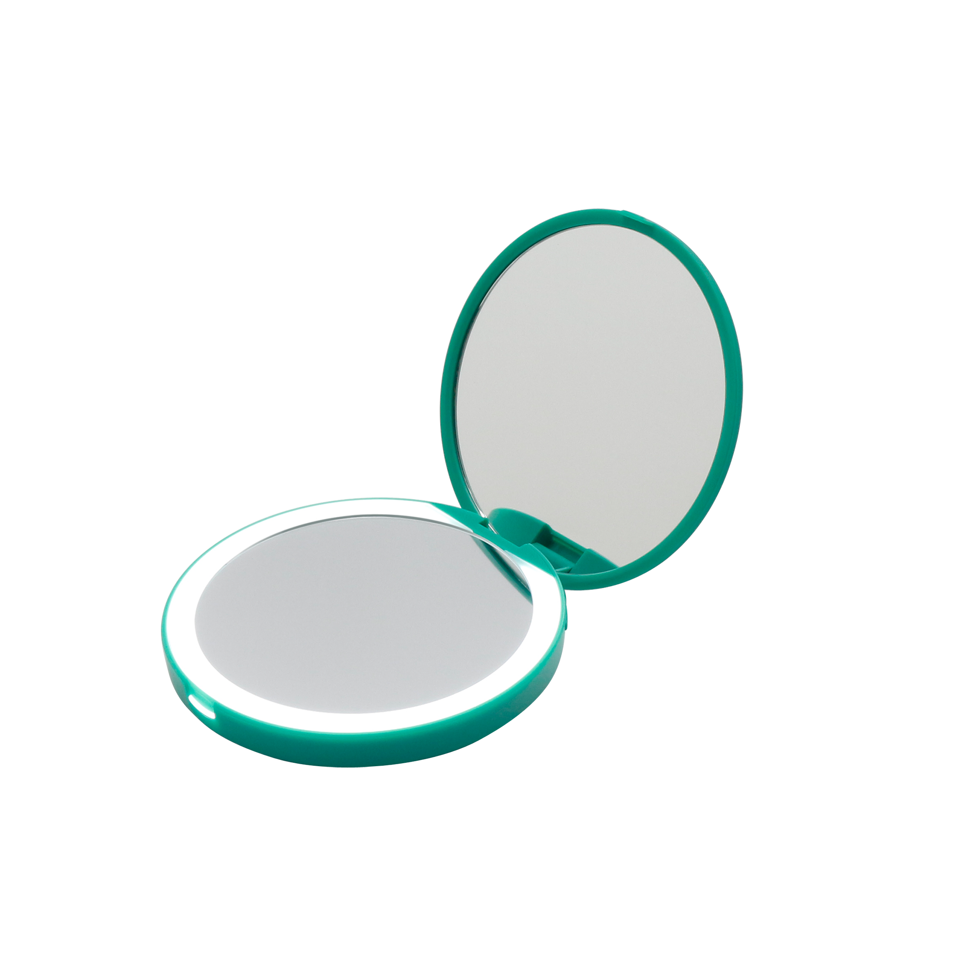 Ariel Compact Mirror with Wireless Power Bank Charging Base