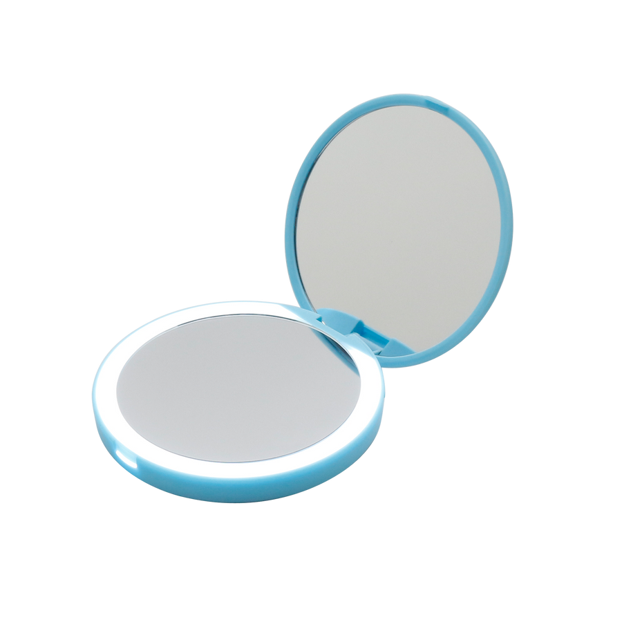 Cinderella Compact Mirror with Wireless Power Bank Charging Base