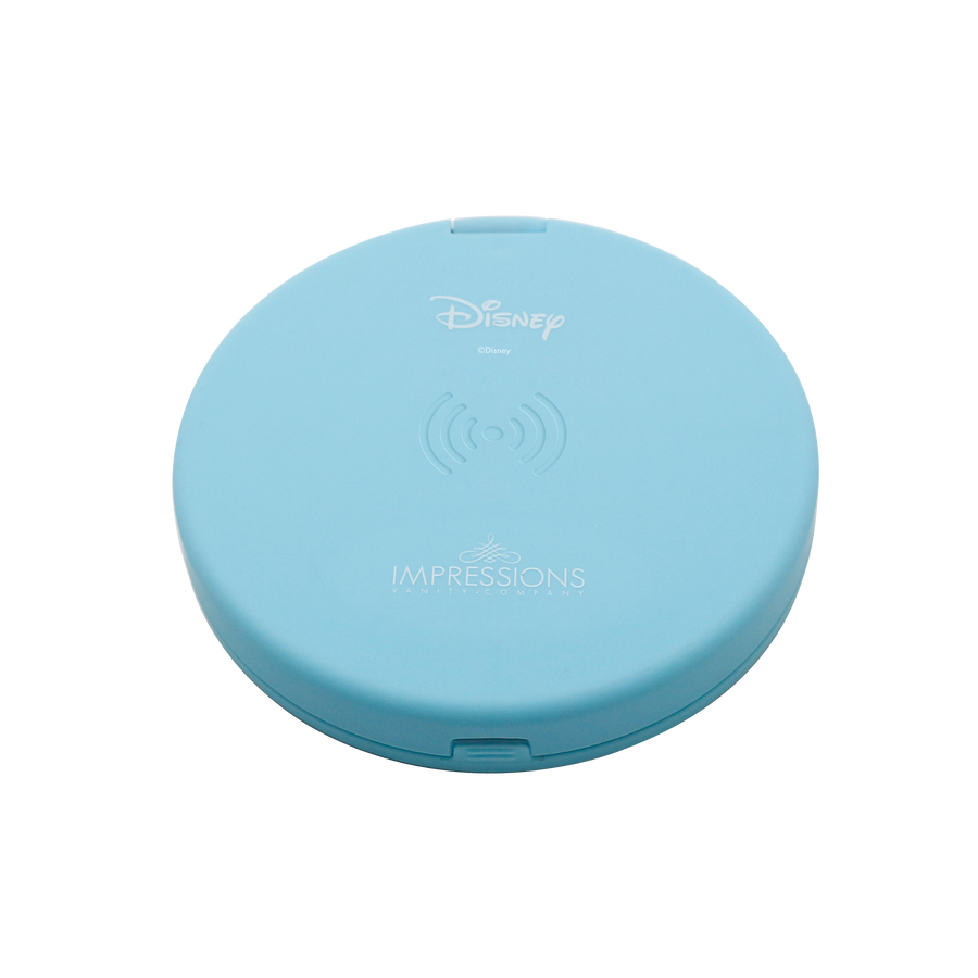 Cinderella Compact Mirror with Wireless Power Bank Charging Base