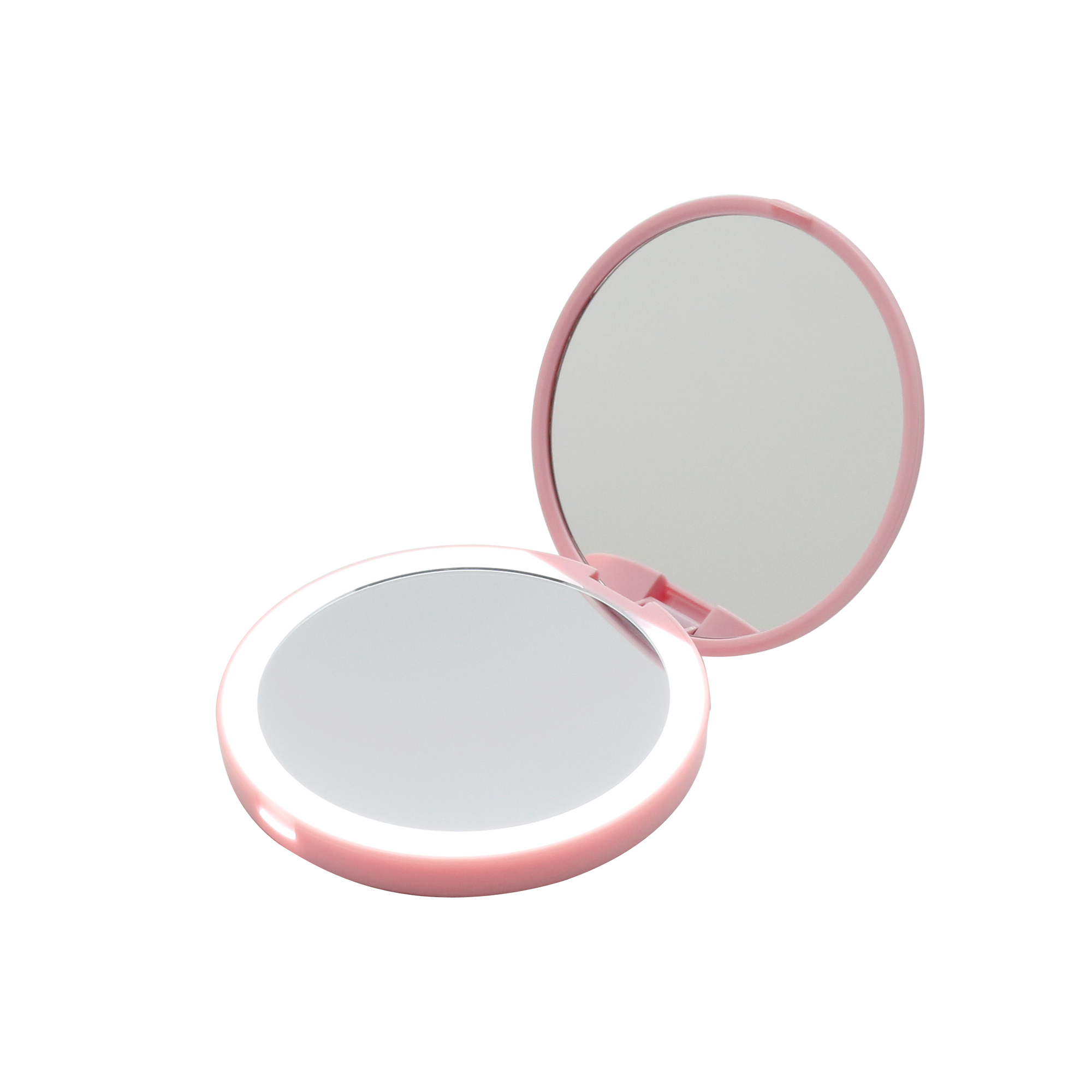 Aurora Compact Mirror with Wireless Power Bank Charging Base