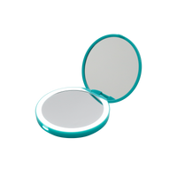 Jasmine Compact Mirror with Wireless Power Bank Charging Base