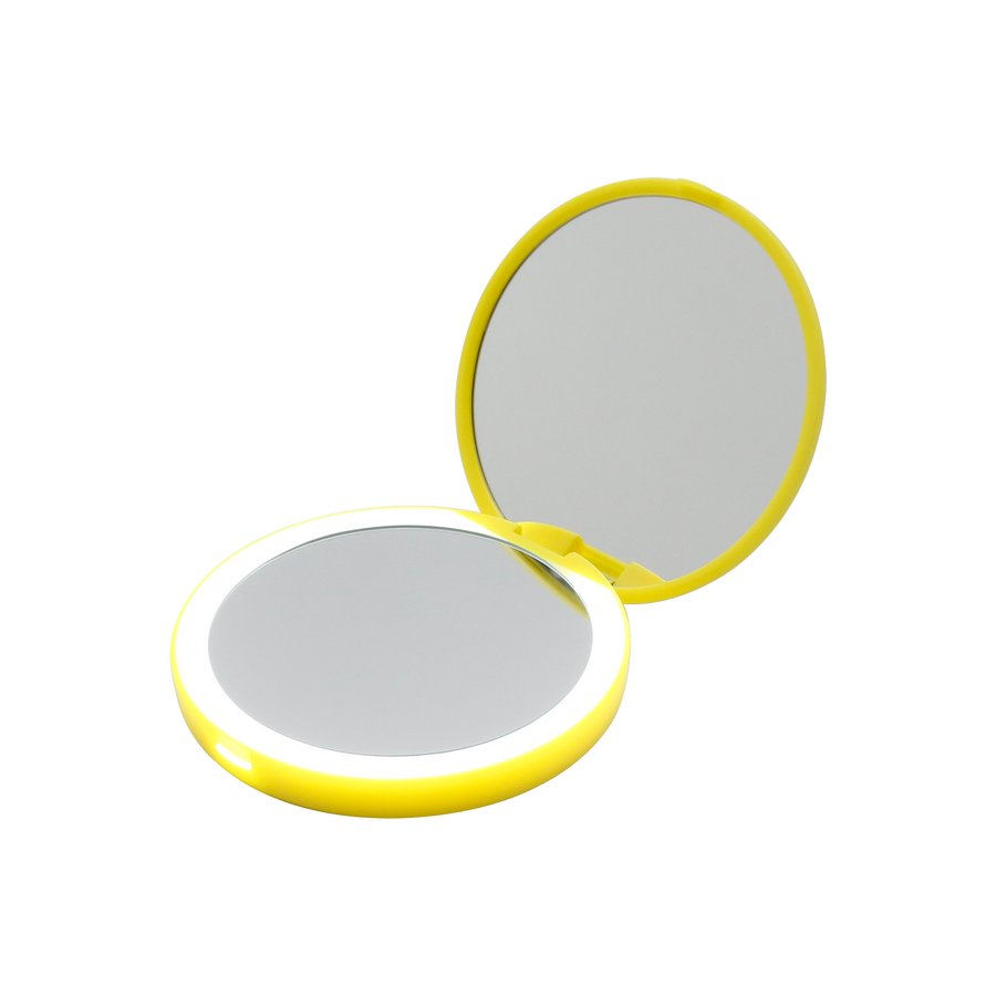 Belle Compact Mirror with Wireless Power Bank Charging Base