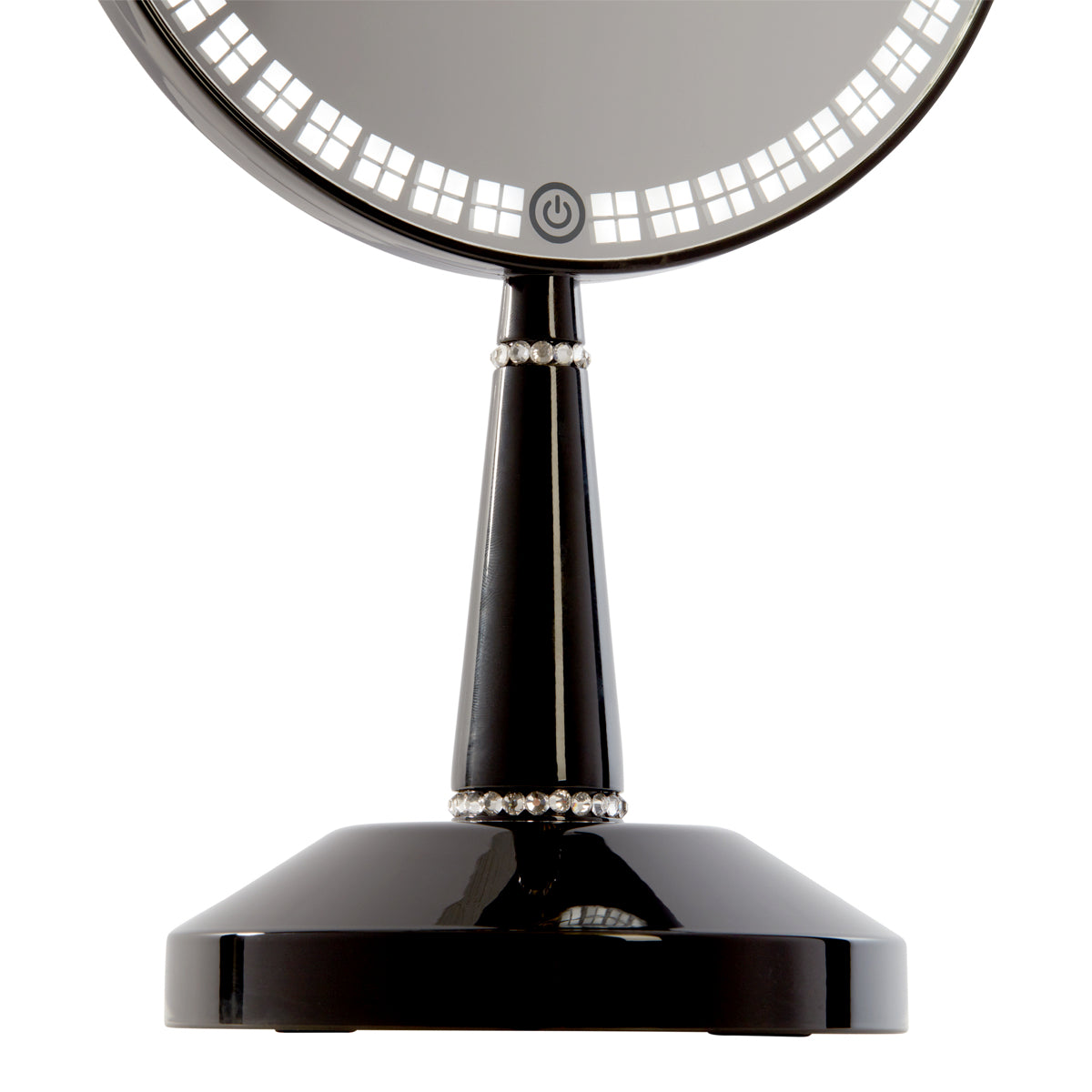 Bijou Dimmable LED Lighted Hand Mirror with Charging Stand