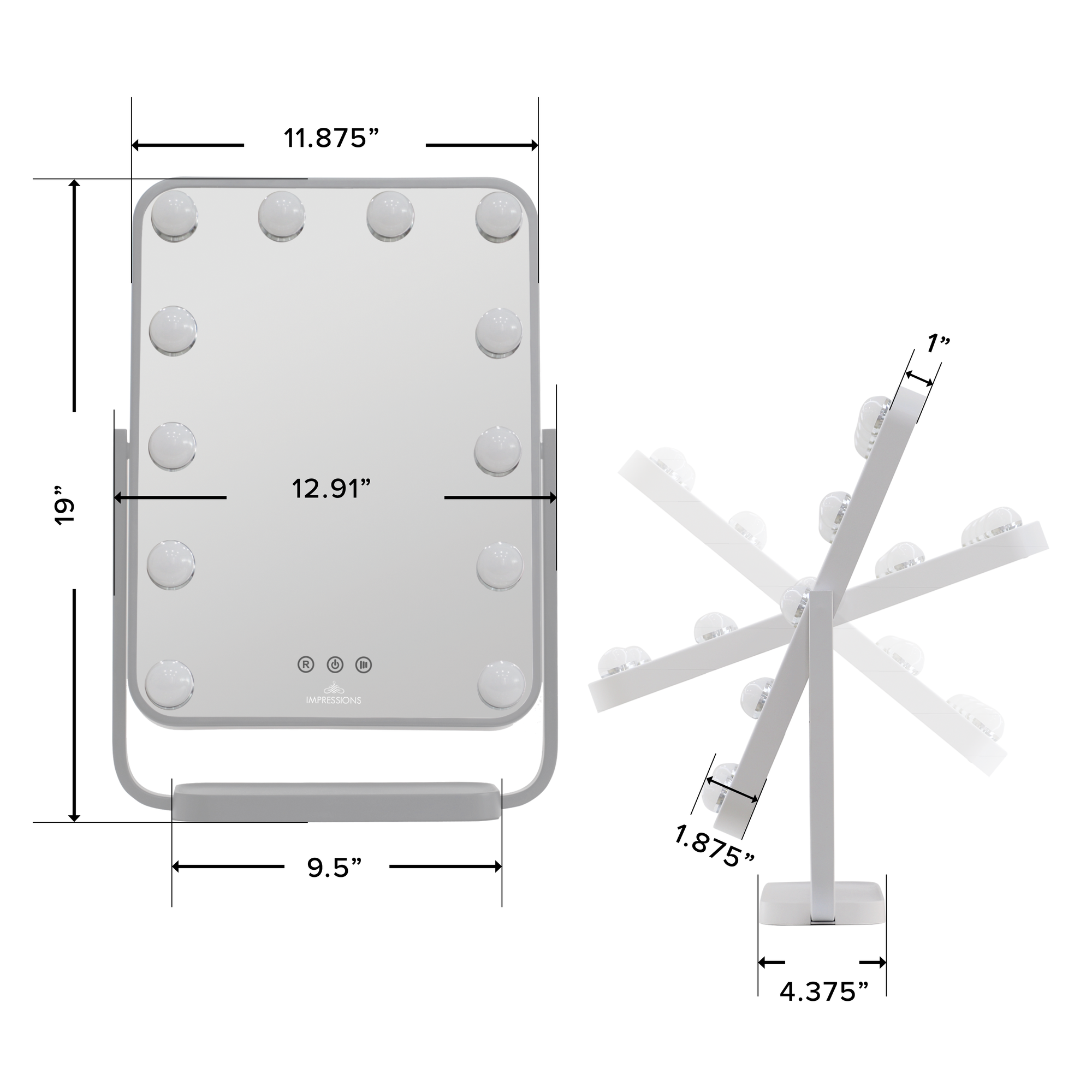 Contour Tri-Tone LED Makeup Mirror