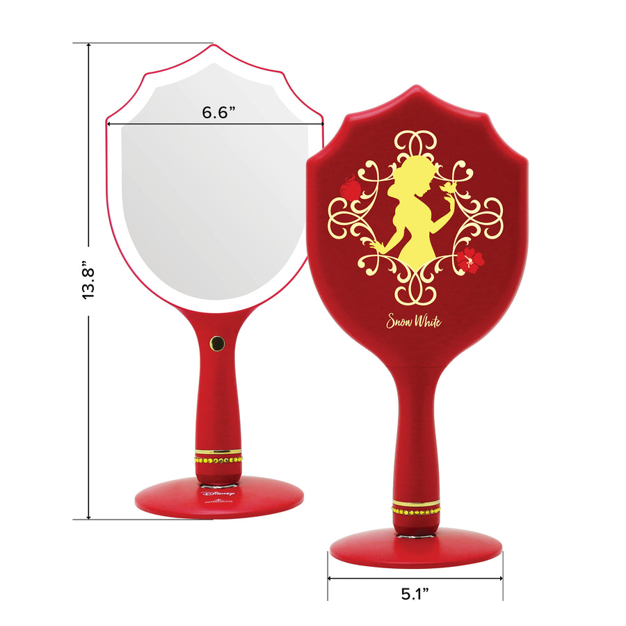 Snow White LED Handheld Makeup Mirror With Standing Base