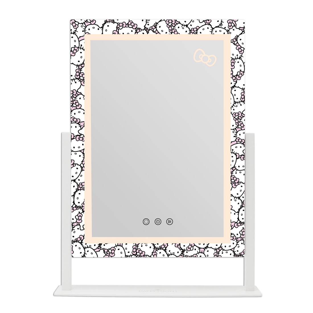 Impressions Vanity Hello Kitty Spiegel mit Lichtern, Trifold LED Tri-Tone  Make-up Spiegel mit Touch-Sensor und drei verstellbaren Spiegelpaneelen
