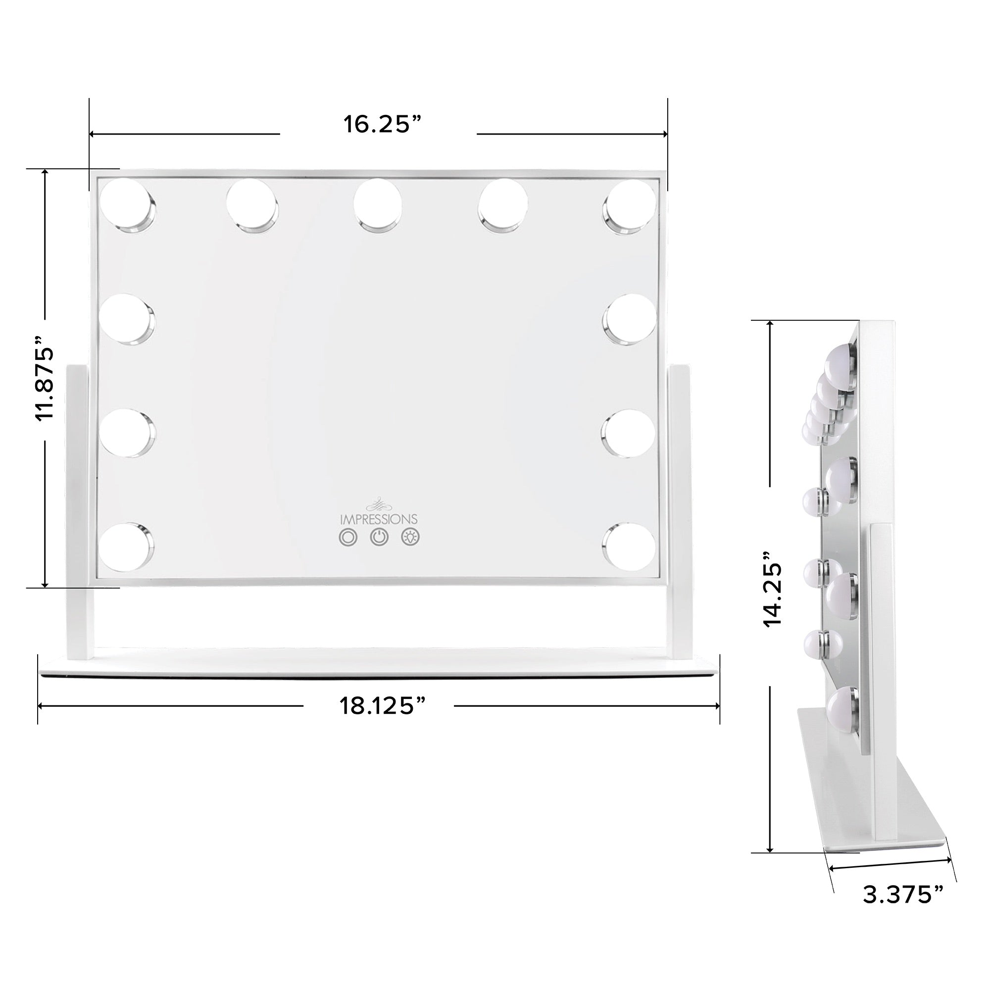 Hollywood Tri-Tone Artiste XL Makeup Mirror