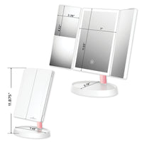 Infinity Trifold LED Makeup Mirror
