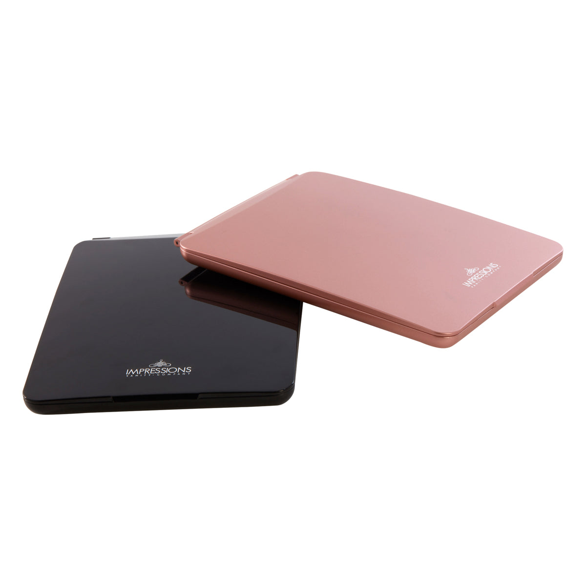 Touch Pad Travel Rechargeable LED Lighted Makeup Mirror Impressions