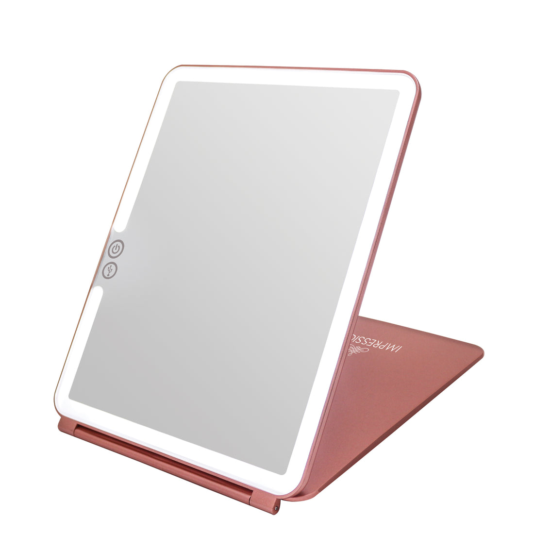 Touch Pad 2.0 Rechargeable LED Makeup Mirror with Flip Cover