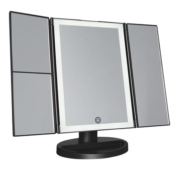 Touch Trifold 2.0 LED Makeup Mirror with Magnification