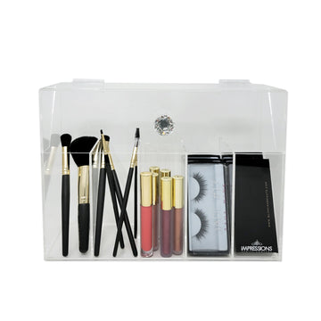 Diamond Collection Acrylic Makeup Brush Organizer - 5 Slots