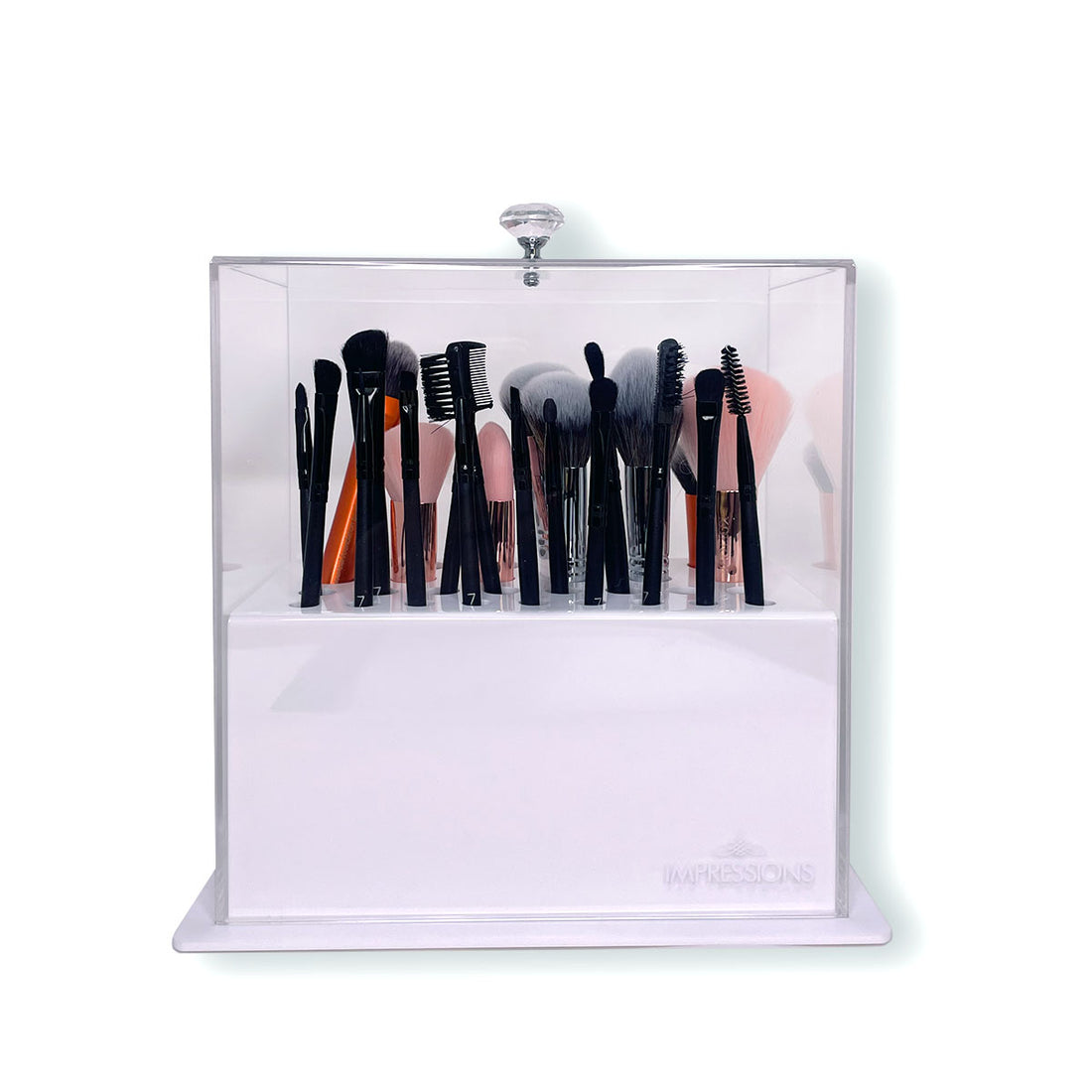 Diamond Collection Acrylic Makeup Brush Holder • Impressions