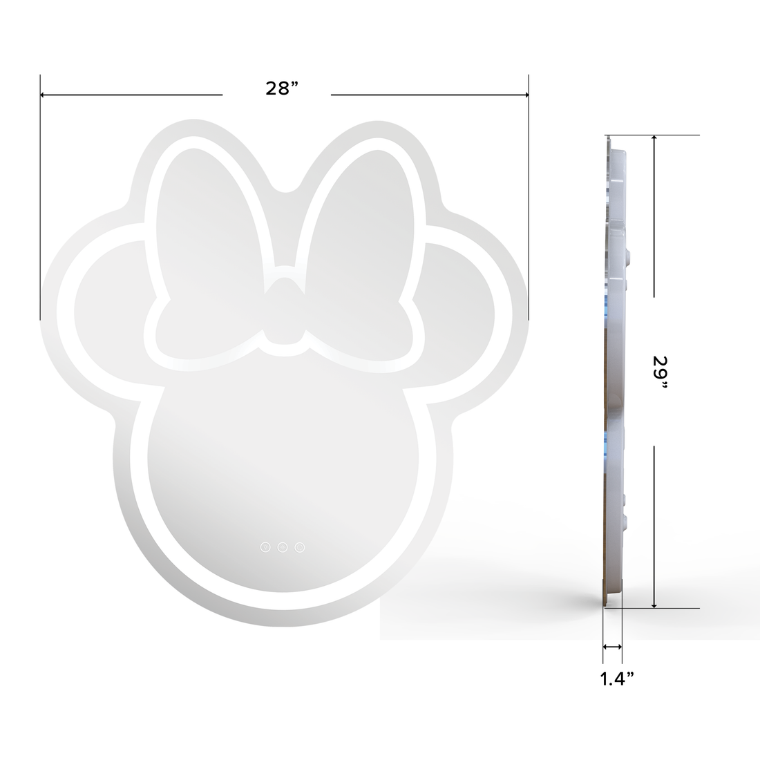 Minnie Mouse LED Wall Mirror