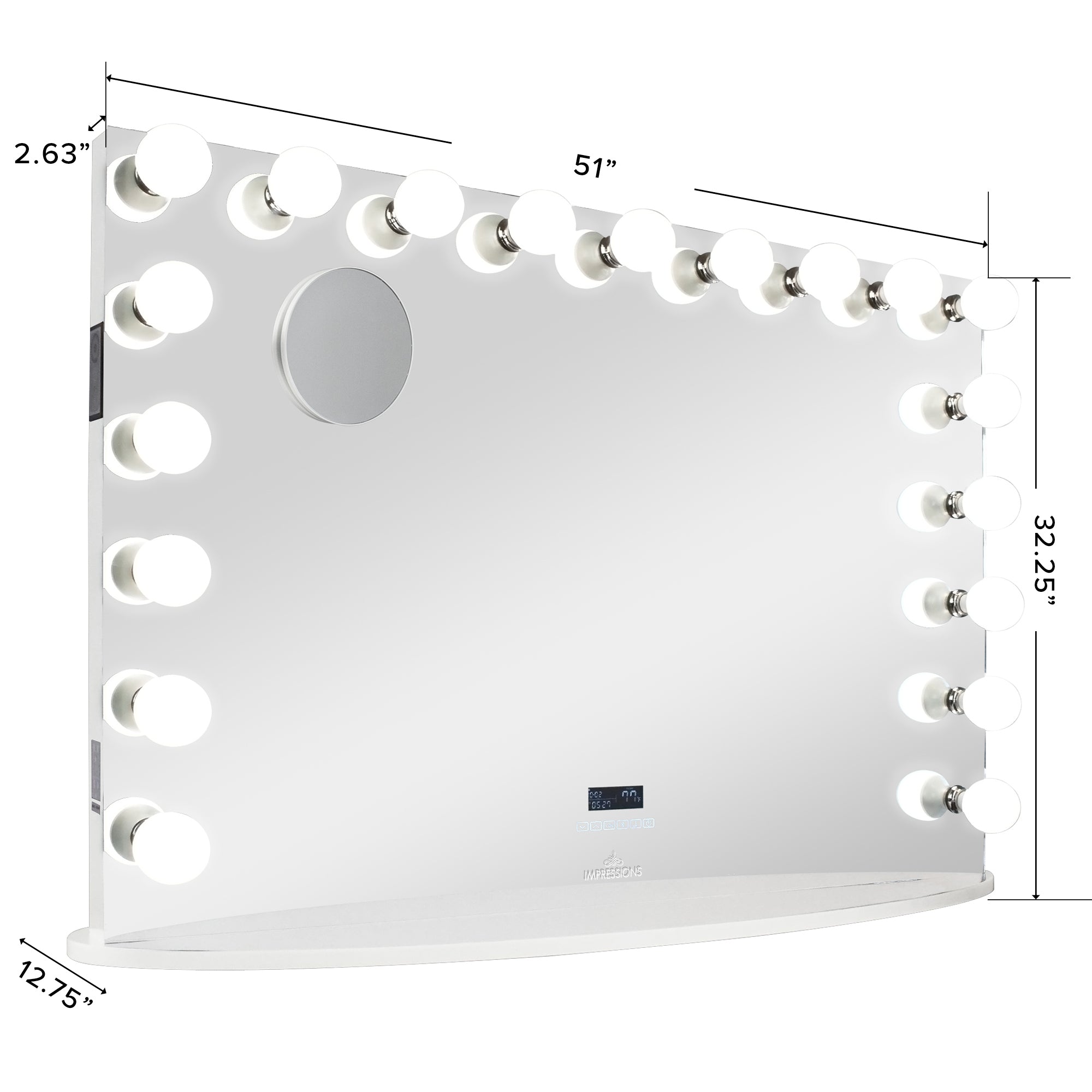 Hollywood Premiere Pro Max Vanity Mirror with Bluetooth