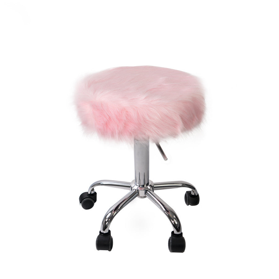 Momo faux fur stool