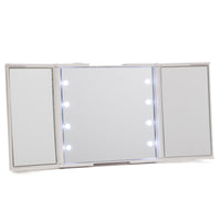 Impressions Vanity ReveaLight Trifold LED Compact Mirror in White