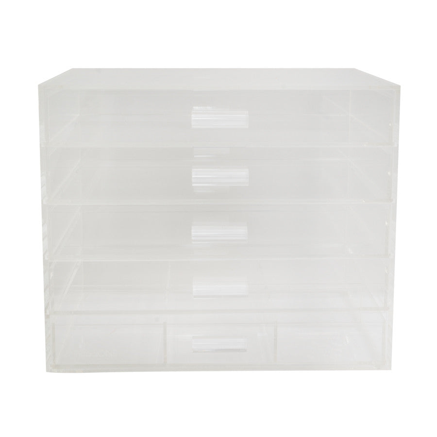 22 Cosmetic Makeup Organizer Base Tray, White, COS-22W-52