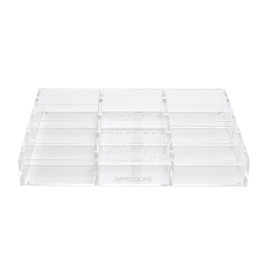 ACRYLIC BRUSH HOLDER Clear, 26 Slots