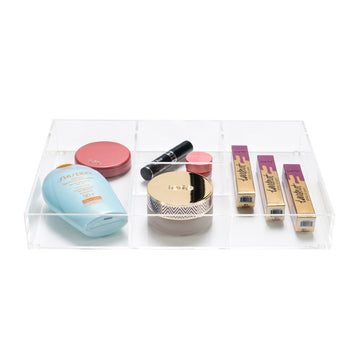 Acrylic Brush and Lipstick Organizer Tray • Impressions Vanity Co.