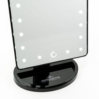 Impressions Vanity Touch Dimmable LED Makeup Mirror Glossy Black