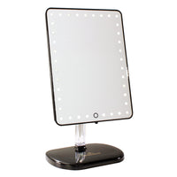Impressions Vanity Touch Pro LED Makeup Mirror with Bluetooth Wireless Audio + Speakerphone & USB Charger in Pro Black