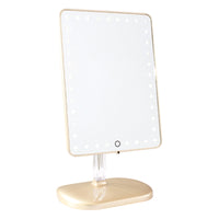 Impressions Vanity Touch Pro LED Makeup Mirror with Bluetooth Wireless Audio & USB Charger in Champagne Gold