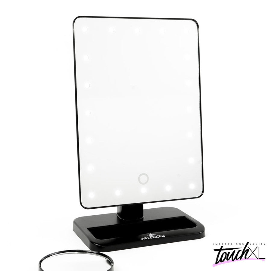 Touch XL Dimmable LED Mirror Black