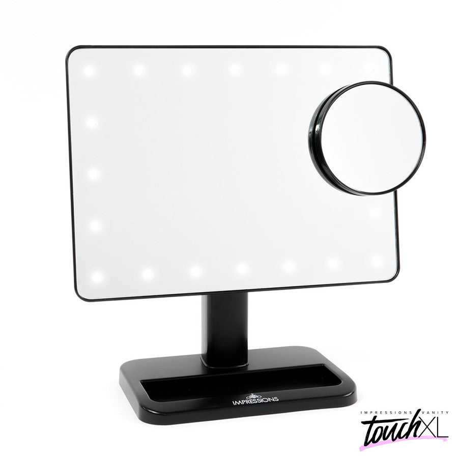 Touch XL Dimmable LED Mirror Black