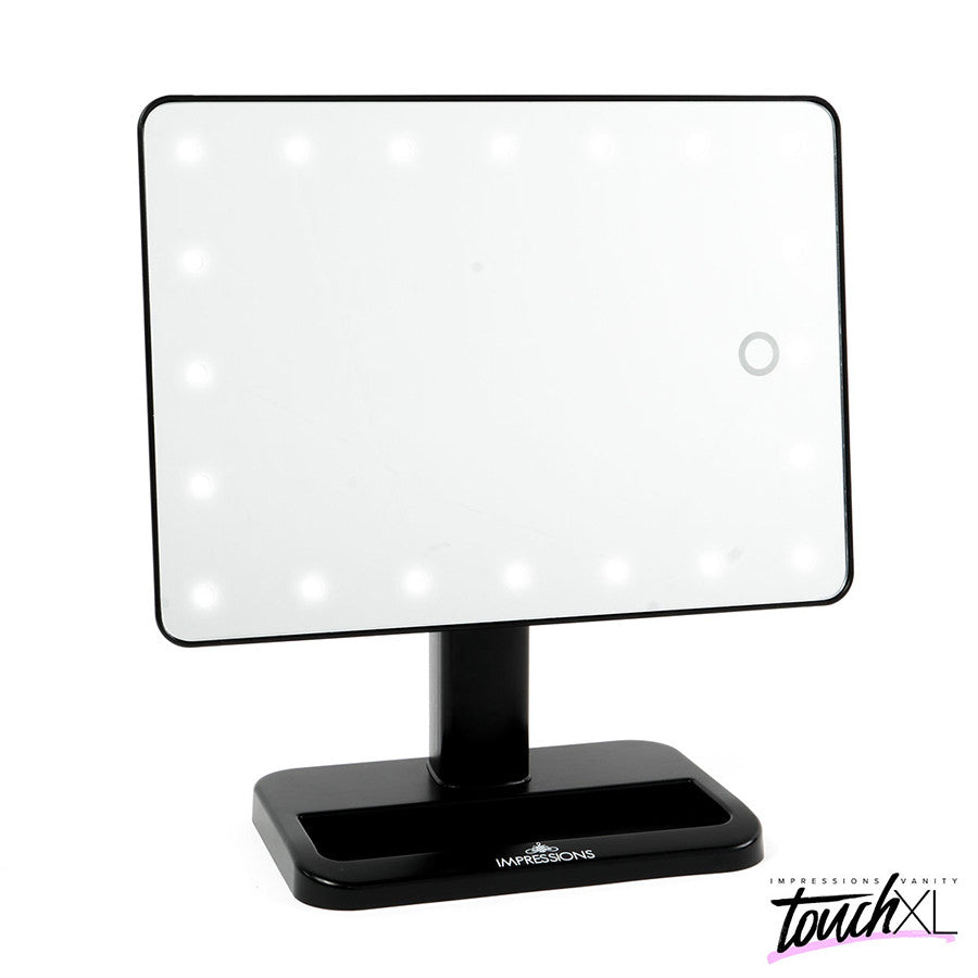 Touch XL Dimmable LED Mirror Black