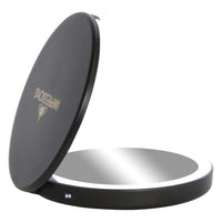 Solar Qi Wireless Charging Base LED Compact Mirror