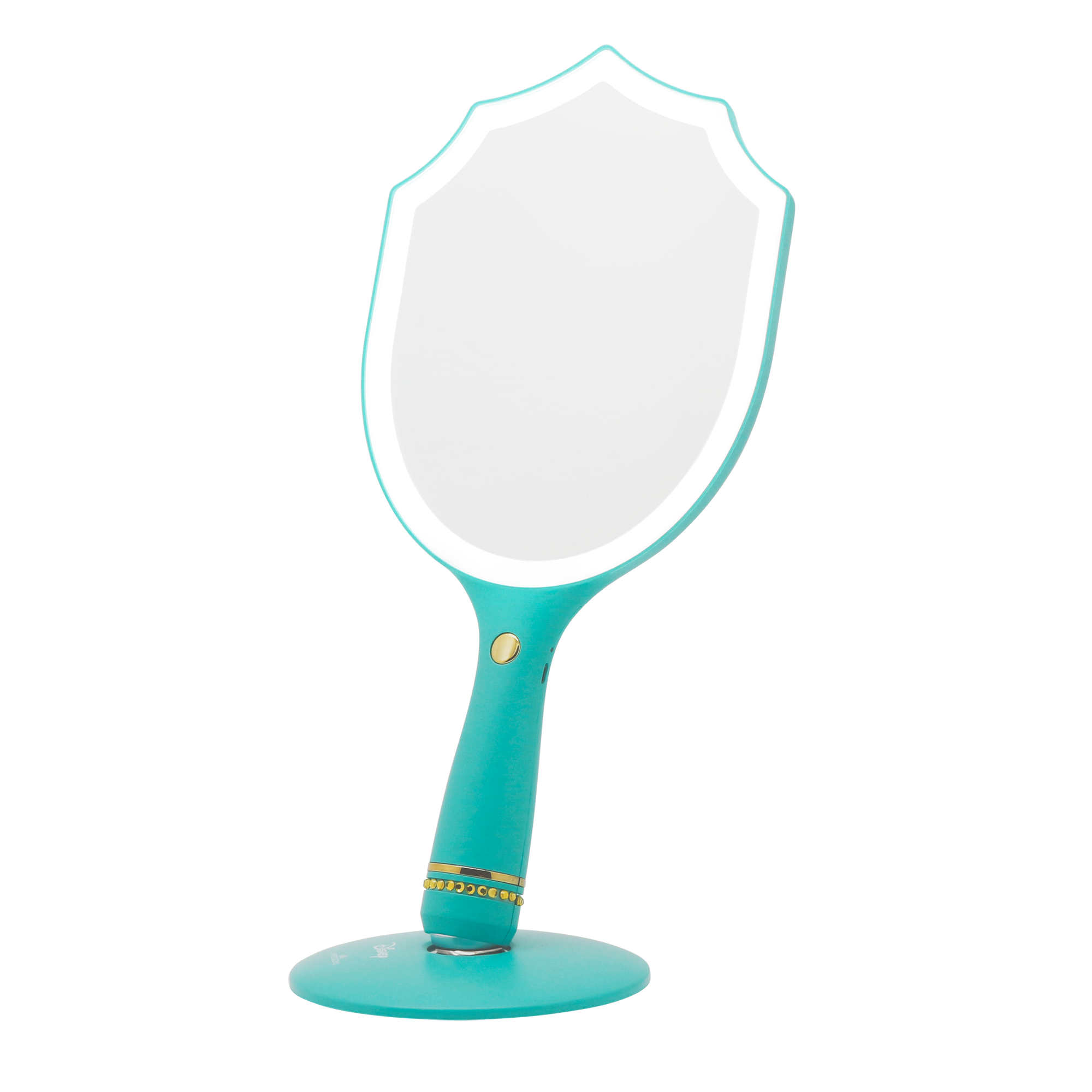 Jasmine LED Handheld Makeup Mirror With Standing Base