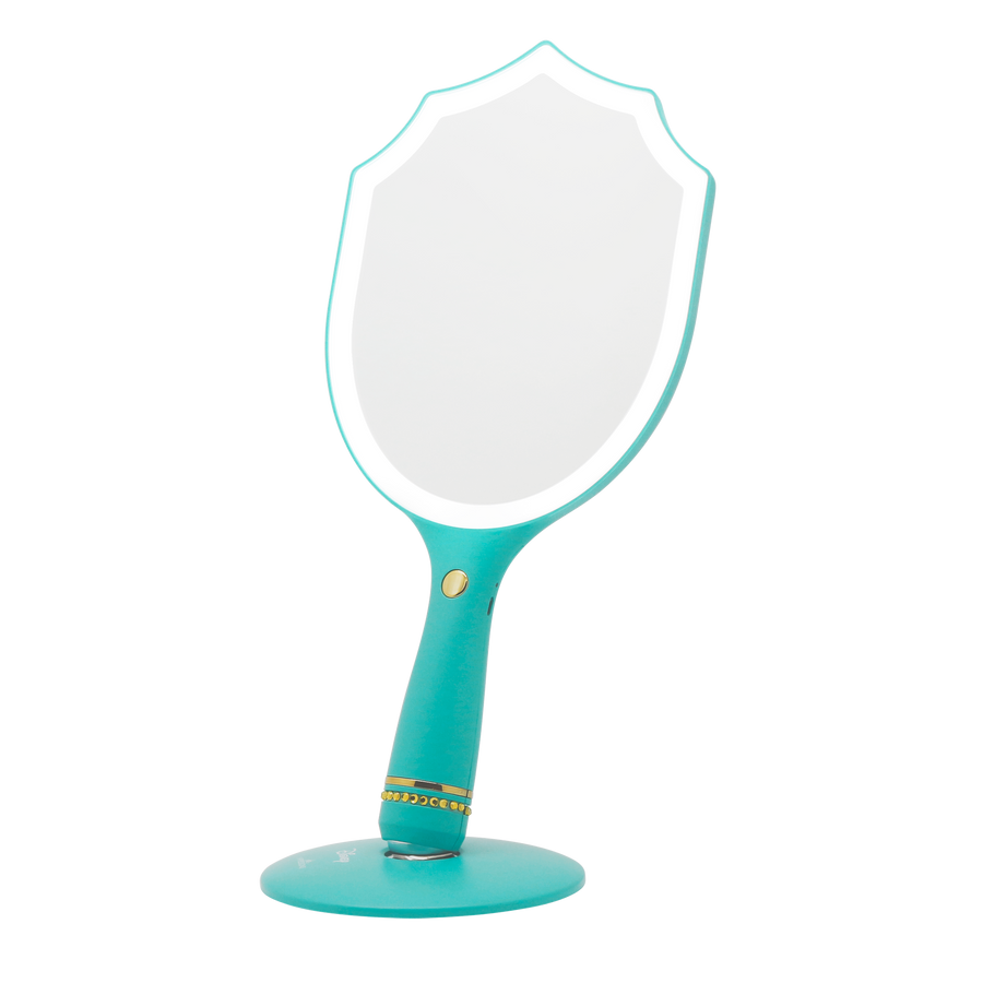 Jasmine LED Handheld Makeup Mirror With Standing Base
