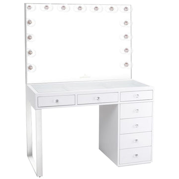 Mini SlayStation® Kylie 1.0 Vanity Table + Vanity Mirror Bundle