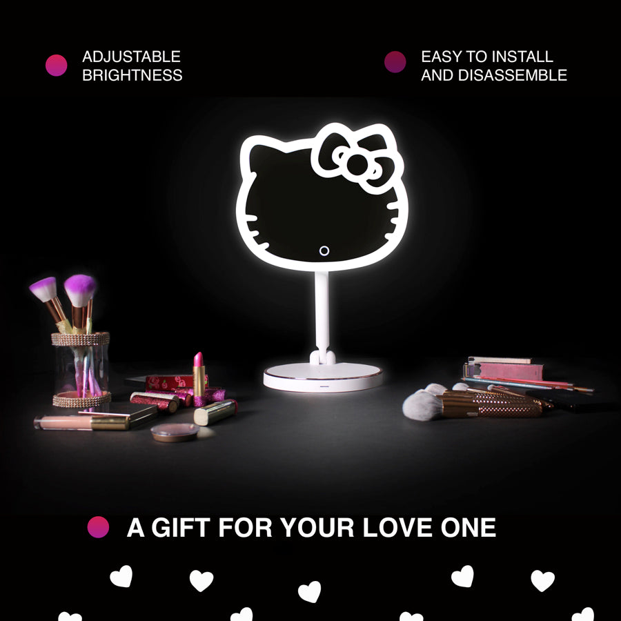 Hello Kitty LED Rechargeable Makeup Mirror