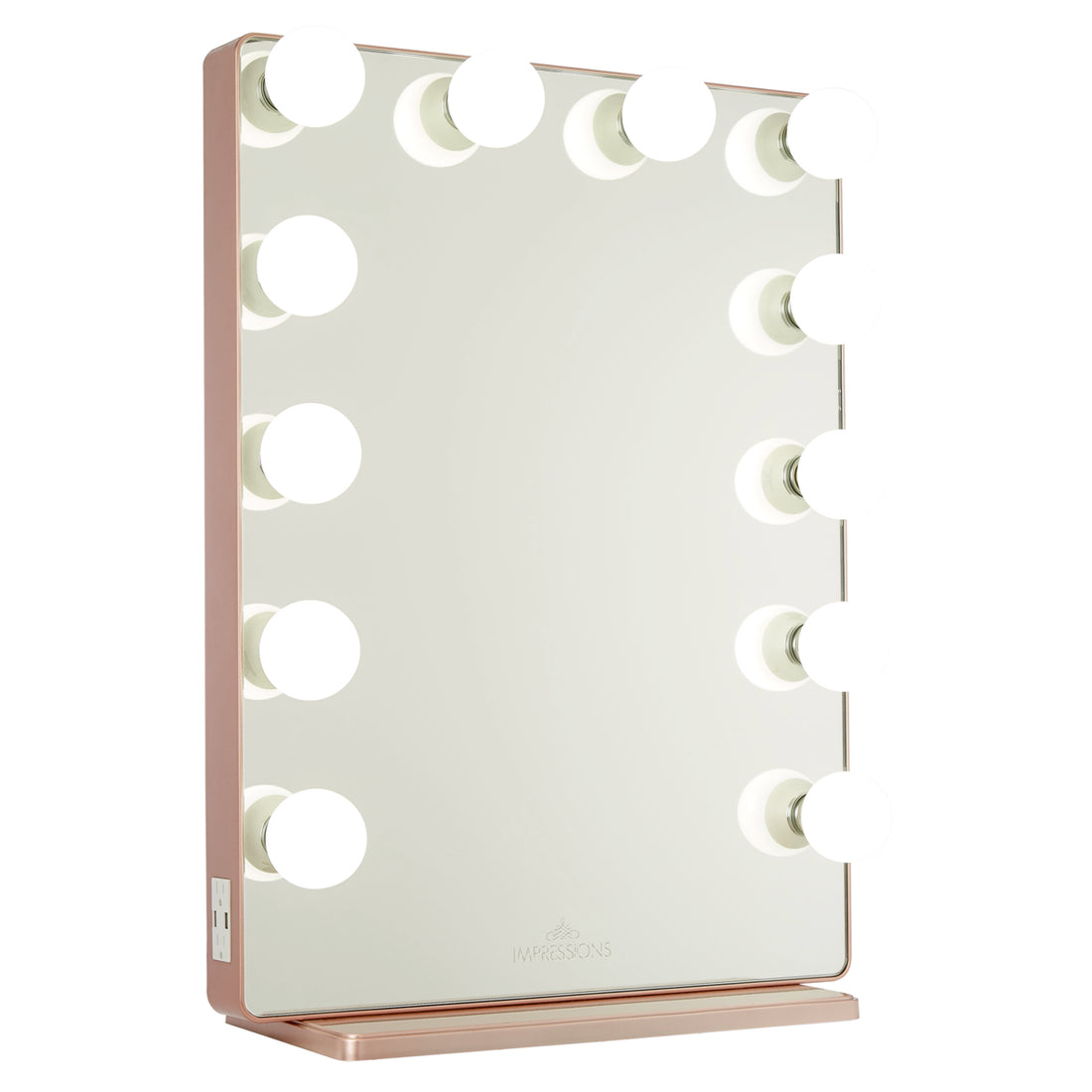 Impressions Vanity Hollywood Glow XL 2.0 LED Makeup Mirror with 12 Bulbs  (Champagne Gold) 