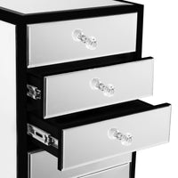 SlayStation® Premium Mirrored 9-Drawers Vanity Storage Unit
