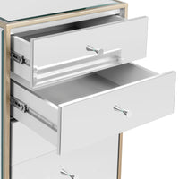 SlayStation® Rylie Mirrored 6-Drawers Vanity Storage Unit